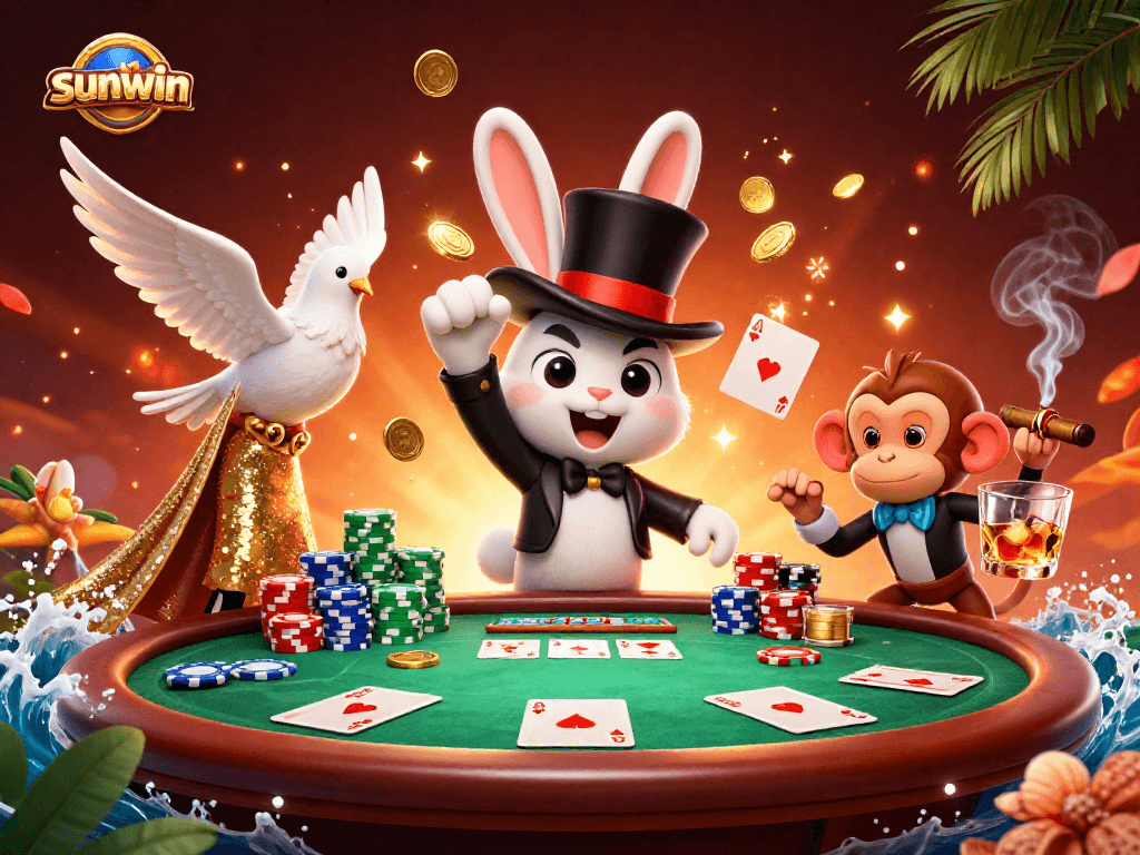 Experience the magic of sunwin casino with a dazzling scene of fun and excitement.