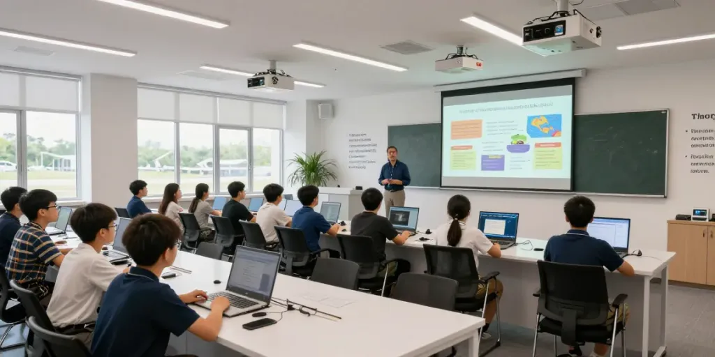 Aviation education success: link gacor, student engagement in a classroom.