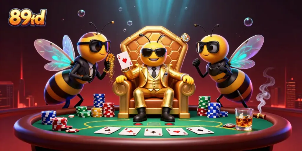 Engage with thrilling casino action as 89bd showcases a vibrant poker scene featuring unique characters.