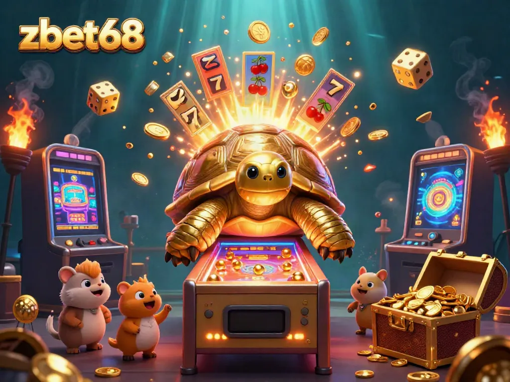 Experience thrilling gameplay with zbet68’s vibrant online casino scene featuring dynamic slot machines and playful characters.