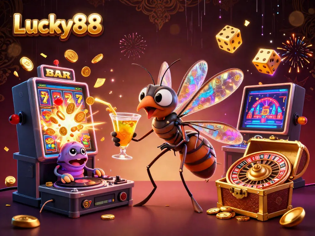 Experience Lucky88's thrilling casino world with vibrant characters, dynamic games, and exciting themes.