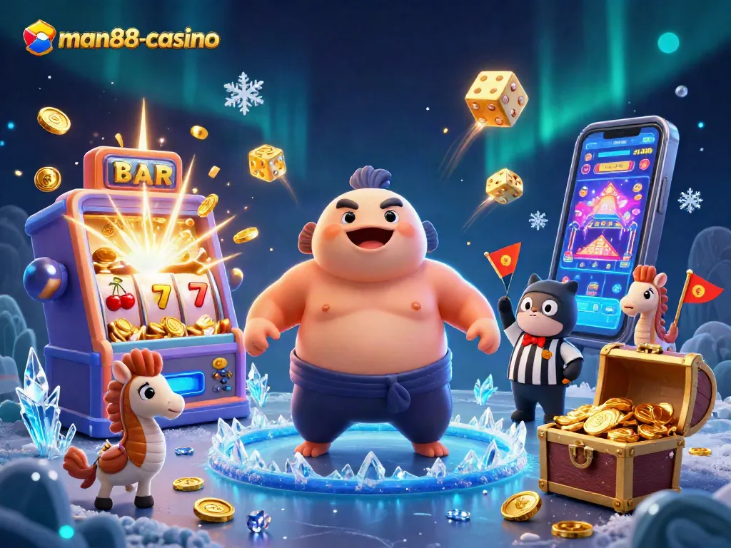 Engage with exciting slots at man88-casino, featuring thrilling jackpot visuals and vibrant gameplay atmosphere.