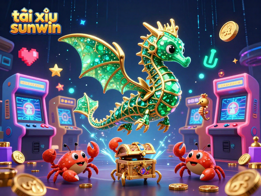 Experience thrilling gameplay with tài xỉu sunwin, showcasing enchanting sea creatures and dynamic gaming elements.