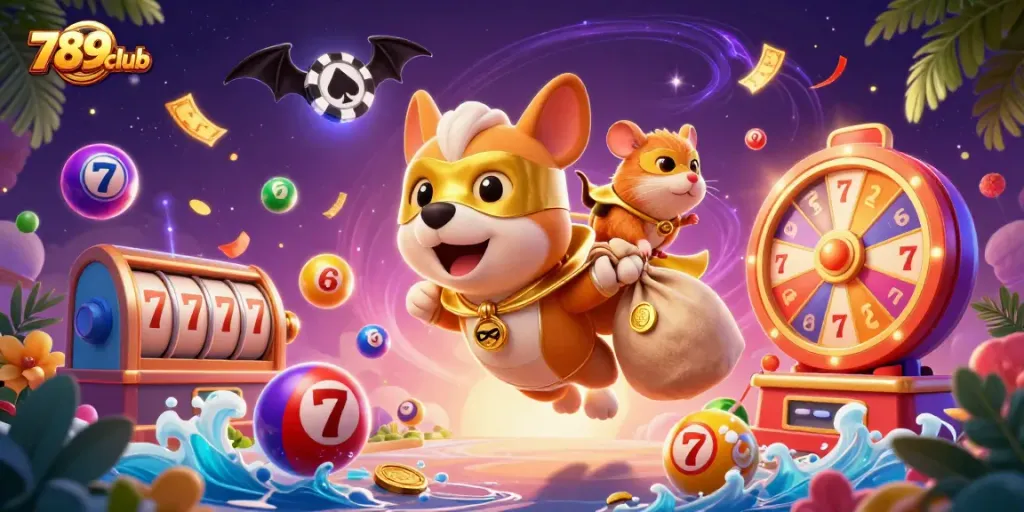 Win with 789club - action-packed casino adventure with colorful games and characters