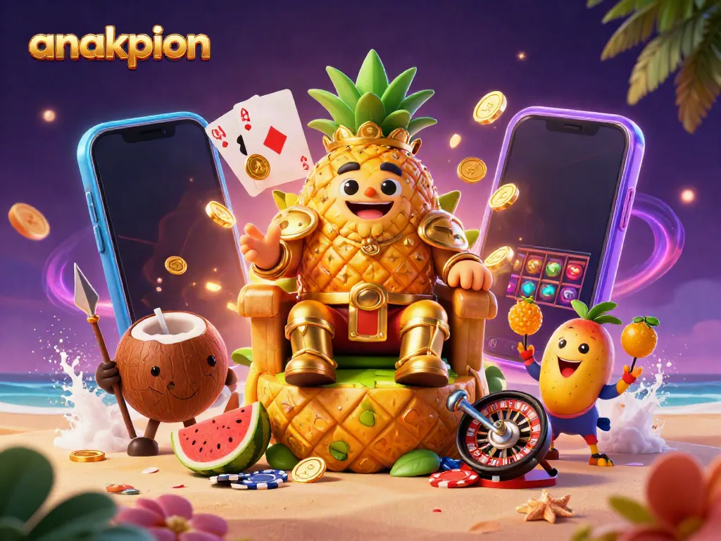 Experience the excitement of anakpion with vibrant casino elements and dynamic characters in action.